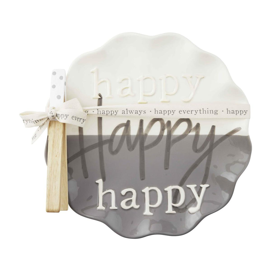 Mud Pie-Happy Cookie Plate Set