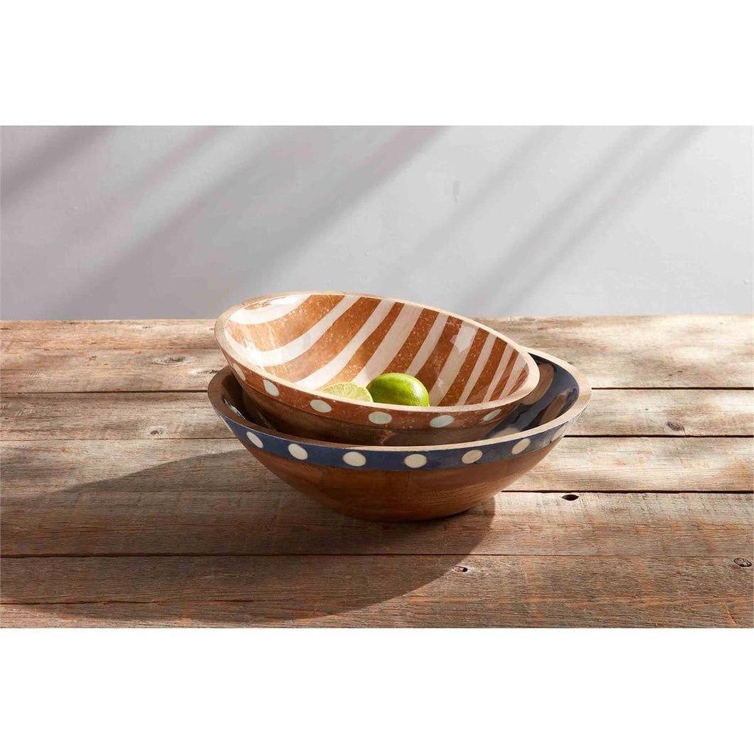 Mud Pie Dot Enamel Bowl Set