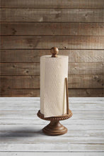 Load image into Gallery viewer, Mud Pie - Beaded Wood Paper Towel Holder
