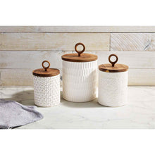 Load image into Gallery viewer, Mud Pie-Stoneware Canister Set
