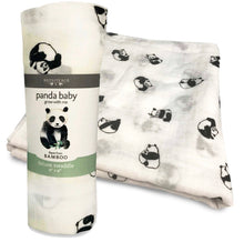 Load image into Gallery viewer, Rayon Bamboo Panda Swaddle
