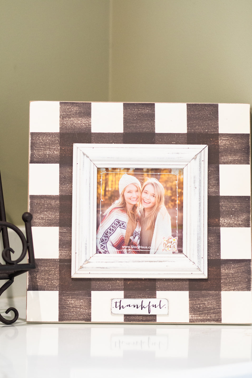 Thankful Plaid Frame