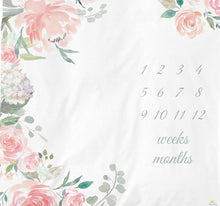 Load image into Gallery viewer, Floral Milestone Blanket
